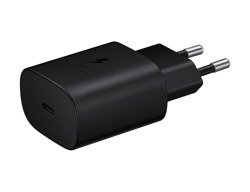 Samsung Szybka Ładowarka podróżna (25W) USB-C Czarna Bez kabla (EP-TA800NBEGEU)
