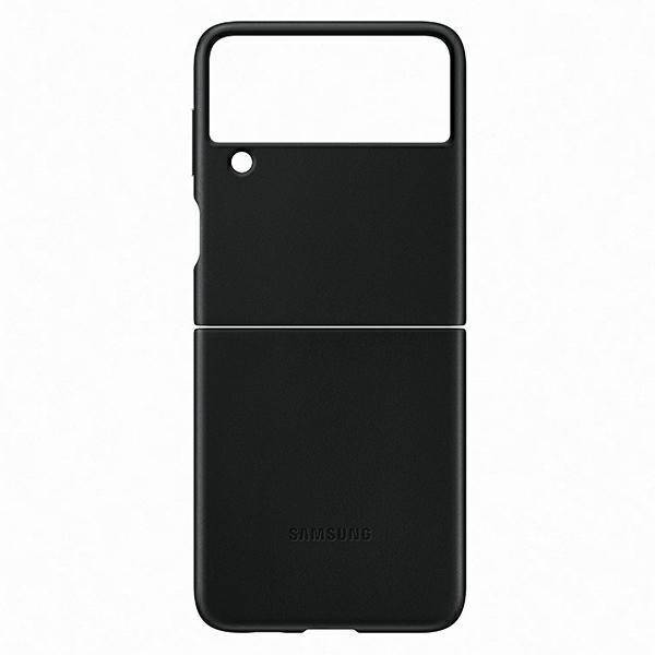 Etui Samsung Leather Cover Czarny do Galaxy Z Flip3 5G (EF-VF711LBEGWW)