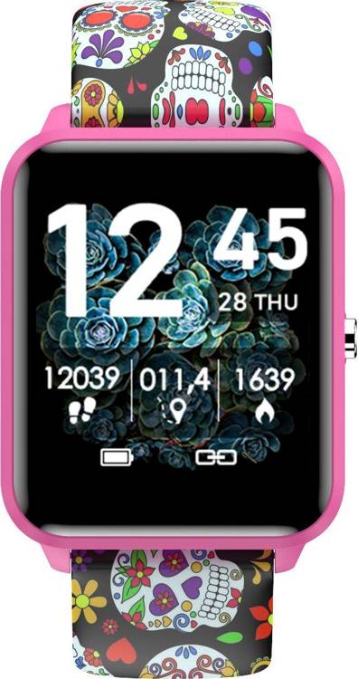Zestaw Smartwatch Bemi KIX-M Różowy + Słuchawki BT Bemi Tutti Czarne