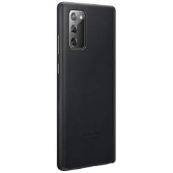 Etui Samsung Leather Cover Czarne do Galaxy Note 20 (EF-VN980LBEGEU)